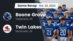 Recap: Boone Grove  vs. Twin Lakes  2023