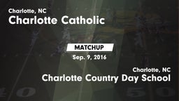 Matchup: Charlotte Catholic vs. Charlotte Country Day School 2016