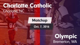 Matchup: Charlotte Catholic vs. Olympic  2016