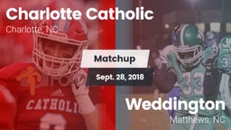 Matchup: Charlotte Catholic vs. Weddington  2018