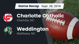 Recap: Charlotte Catholic  vs. Weddington  2018