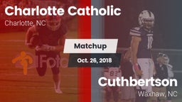 Matchup: Charlotte Catholic vs. Cuthbertson  2018