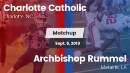 Matchup: Charlotte Catholic vs. Archbishop Rummel  2019