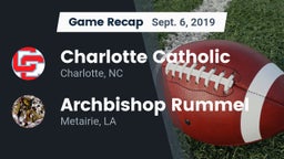 Recap: Charlotte Catholic  vs. Archbishop Rummel  2019