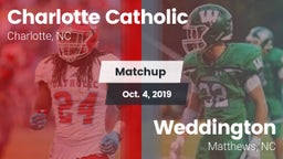 Matchup: Charlotte Catholic vs. Weddington  2019