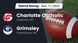 Recap: Charlotte Catholic  vs. Grimsley  2022