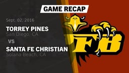 Recap: Torrey Pines  vs. Santa Fe Christian  2016