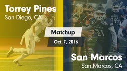 Matchup: Torrey Pines High vs. San Marcos  2016