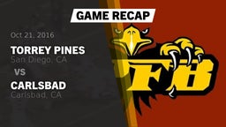 Recap: Torrey Pines  vs. Carlsbad  2016