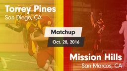 Matchup: Torrey Pines High vs. Mission Hills  2016