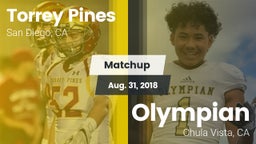 Matchup: Torrey Pines High vs. Olympian  2018