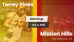 Matchup: Torrey Pines High vs. Mission Hills  2018