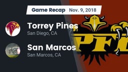Recap: Torrey Pines  vs. San Marcos  2018