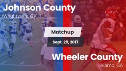 Matchup: Johnson County vs. Wheeler County  2017