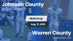 Matchup: Johnson County vs. Warren County  2018