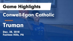 Conwell-Egan Catholic  vs Truman  Game Highlights - Dec. 28, 2018