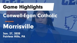 Conwell-Egan Catholic  vs Morrisville  Game Highlights - Jan. 27, 2020