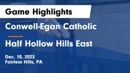 Conwell-Egan Catholic  vs Half Hollow Hills East  Game Highlights - Dec. 10, 2023