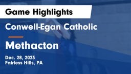 Conwell-Egan Catholic  vs Methacton  Game Highlights - Dec. 28, 2023