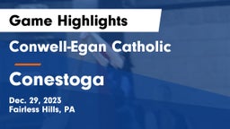 Conwell-Egan Catholic  vs Conestoga  Game Highlights - Dec. 29, 2023