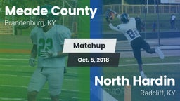 Matchup: Meade County vs. North Hardin  2018