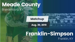 Matchup: Meade County vs. Franklin-Simpson  2019