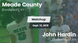 Matchup: Meade County vs. John Hardin  2019