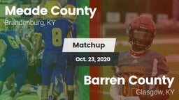 Matchup: Meade County vs. Barren County  2020