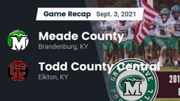 Recap: Meade County  vs. Todd County Central  2021