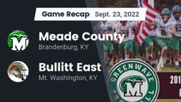 Recap: Meade County  vs. Bullitt East  2022
