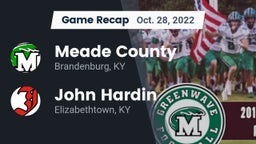 Recap: Meade County  vs. John Hardin  2022