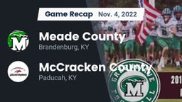 Recap: Meade County  vs. McCracken County  2022