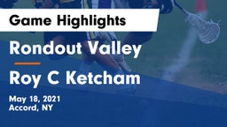 Rondout Valley  vs Roy C Ketcham Game Highlights - May 18, 2021