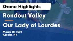 Rondout Valley  vs Our Lady of Lourdes  Game Highlights - March 30, 2022