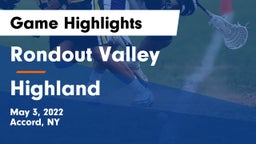 Rondout Valley  vs Highland  Game Highlights - May 3, 2022