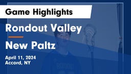 Rondout Valley  vs New Paltz Game Highlights - April 11, 2024