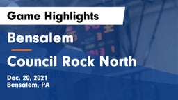 Bensalem  vs Council Rock North  Game Highlights - Dec. 20, 2021