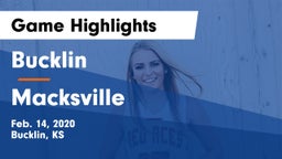 Bucklin vs Macksville  Game Highlights - Feb. 14, 2020