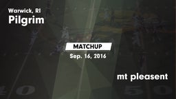 Matchup: Pilgrim vs. mt pleasent 2016