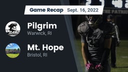 Recap: Pilgrim  vs. Mt. Hope  2022