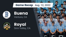 Recap: Buena  vs. Royal  2022