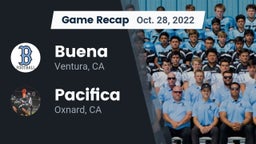 Recap: Buena  vs. Pacifica  2022