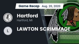 Recap: Hartford  vs. LAWTON SCRIMMAGE 2020