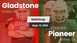 Matchup: Gladstone High vs. Pioneer  2019