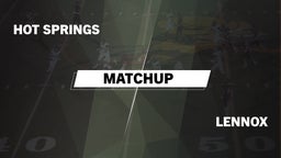 Matchup: Hot Springs vs. Lennox 2016