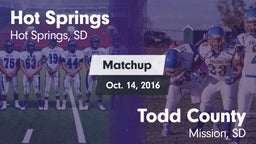 Matchup: Hot Springs vs. Todd County  2016