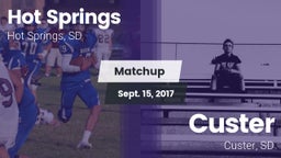 Matchup: Hot Springs vs. Custer  2017