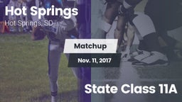 Matchup: Hot Springs vs. State Class 11A 2017