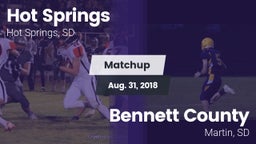 Matchup: Hot Springs vs. Bennett County  2018
