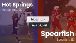 Matchup: Hot Springs vs. Spearfish  2018